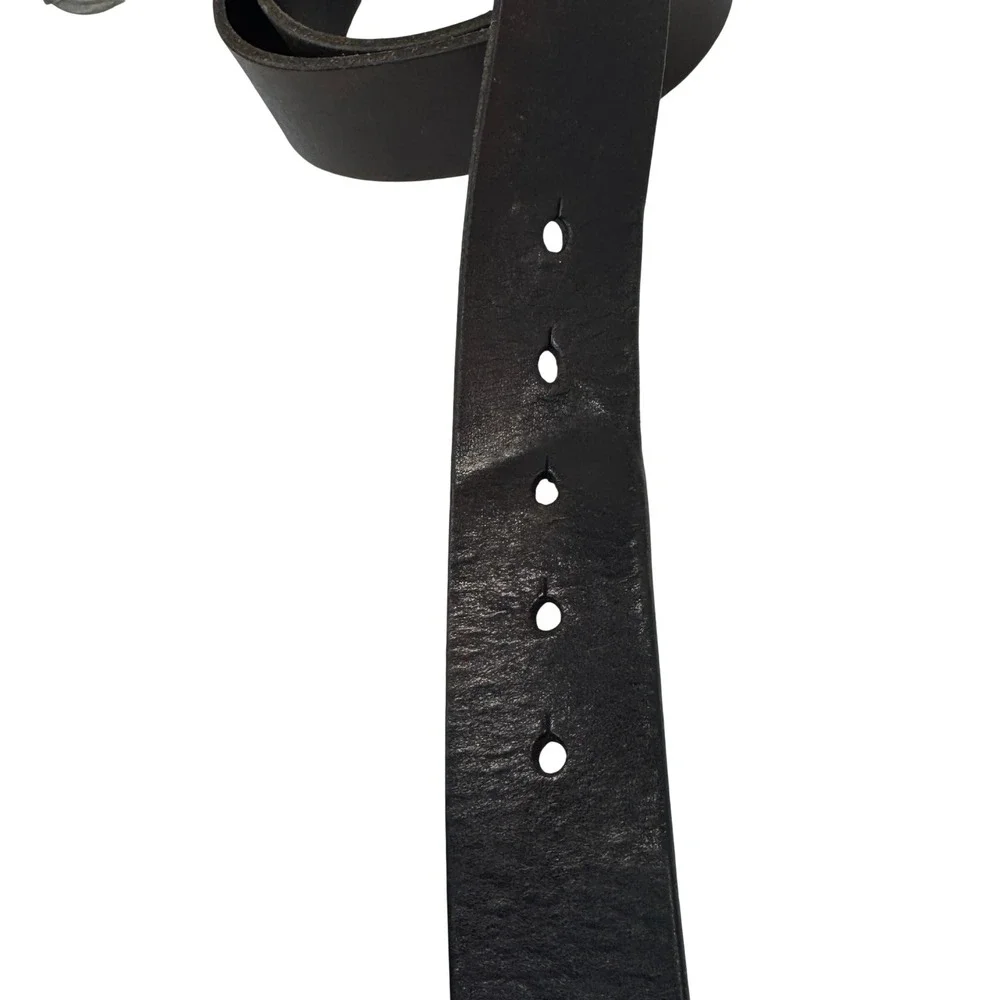 R&Y Blues Full‎ Grain Leather Belt 42 Brown Distressed Western Americana USA
